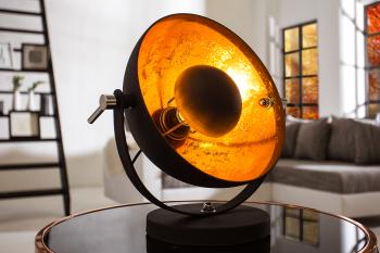 Studio tafellamp 40cm zwart/goud